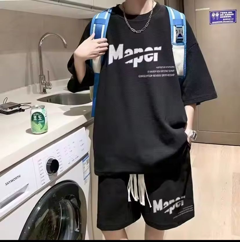 Premium Drop Shoulder T-Shirt & Pant Combo