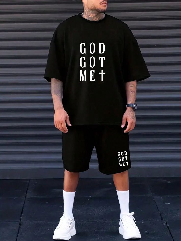 Premium Drop Shoulder T-Shirt & Pant Combo