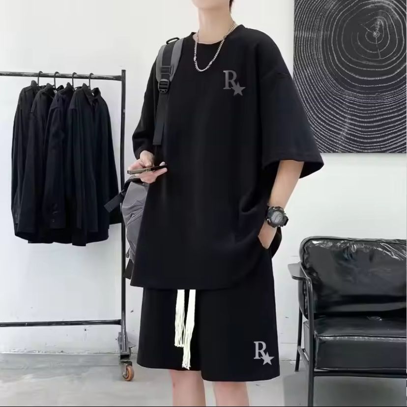 Premium Drop Shoulder T-Shirt & Pant Combo