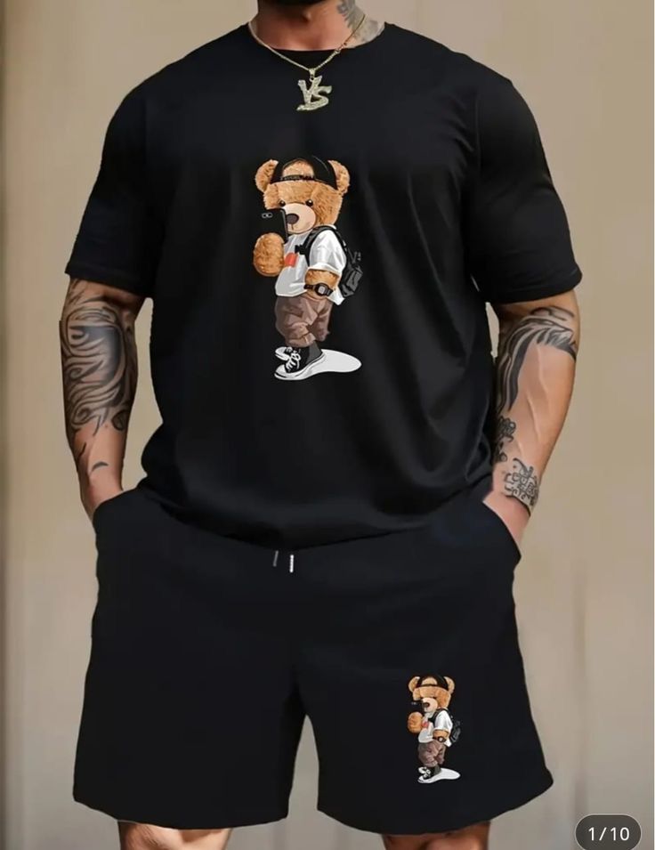 Premium Drop Shoulder T-Shirt & Pant Combo