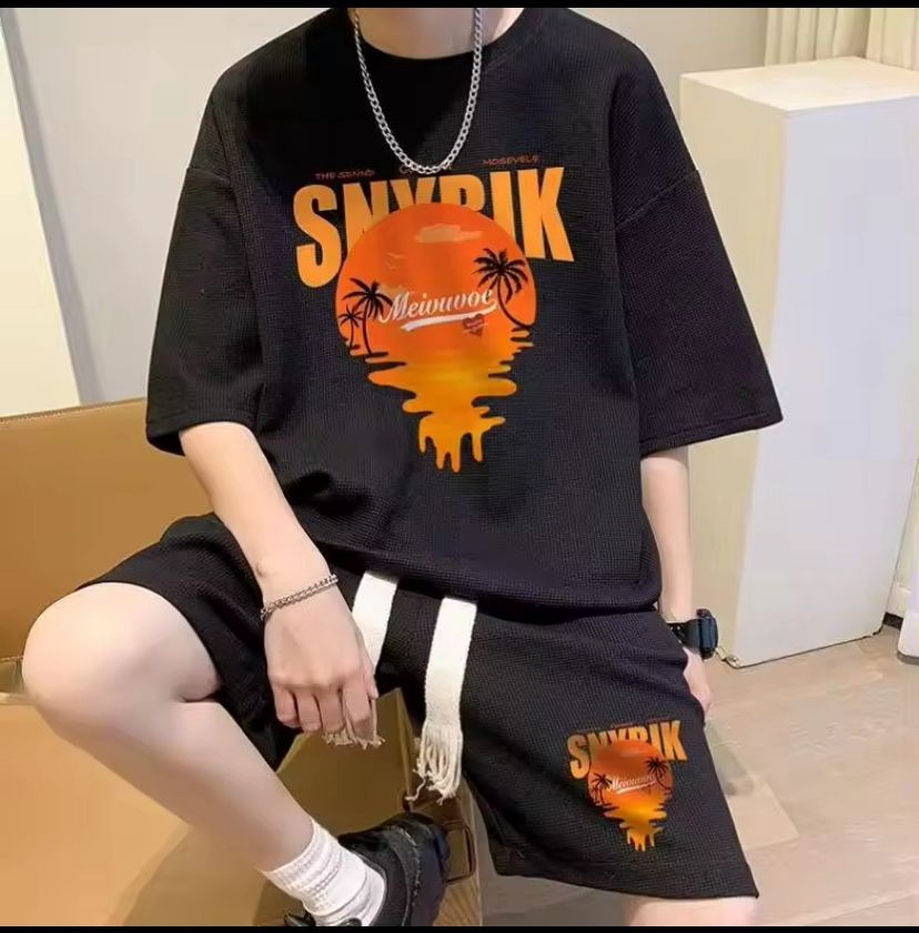 Premium Drop Shoulder T-Shirt & Pant Combo