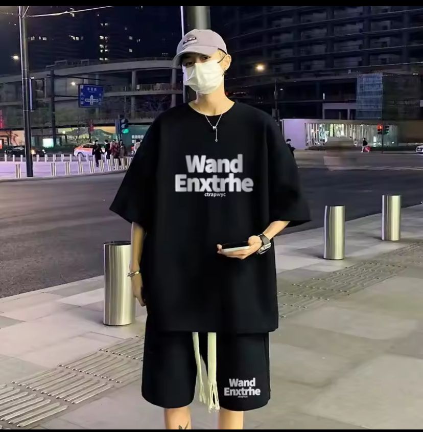 Premium Drop Shoulder T-Shirt & Pant Combo