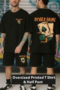 Premium Drop Shoulder T-Shirt & Pant Combo