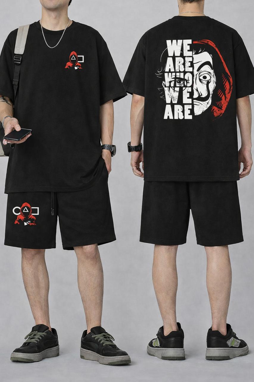 Premium Drop Shoulder T-Shirt & Pant Combo