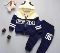 Elegant Stylish Baby Hoodie & Trouser Set