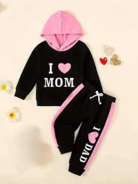 Elegant Stylish Baby Hoodie & Trouser Set