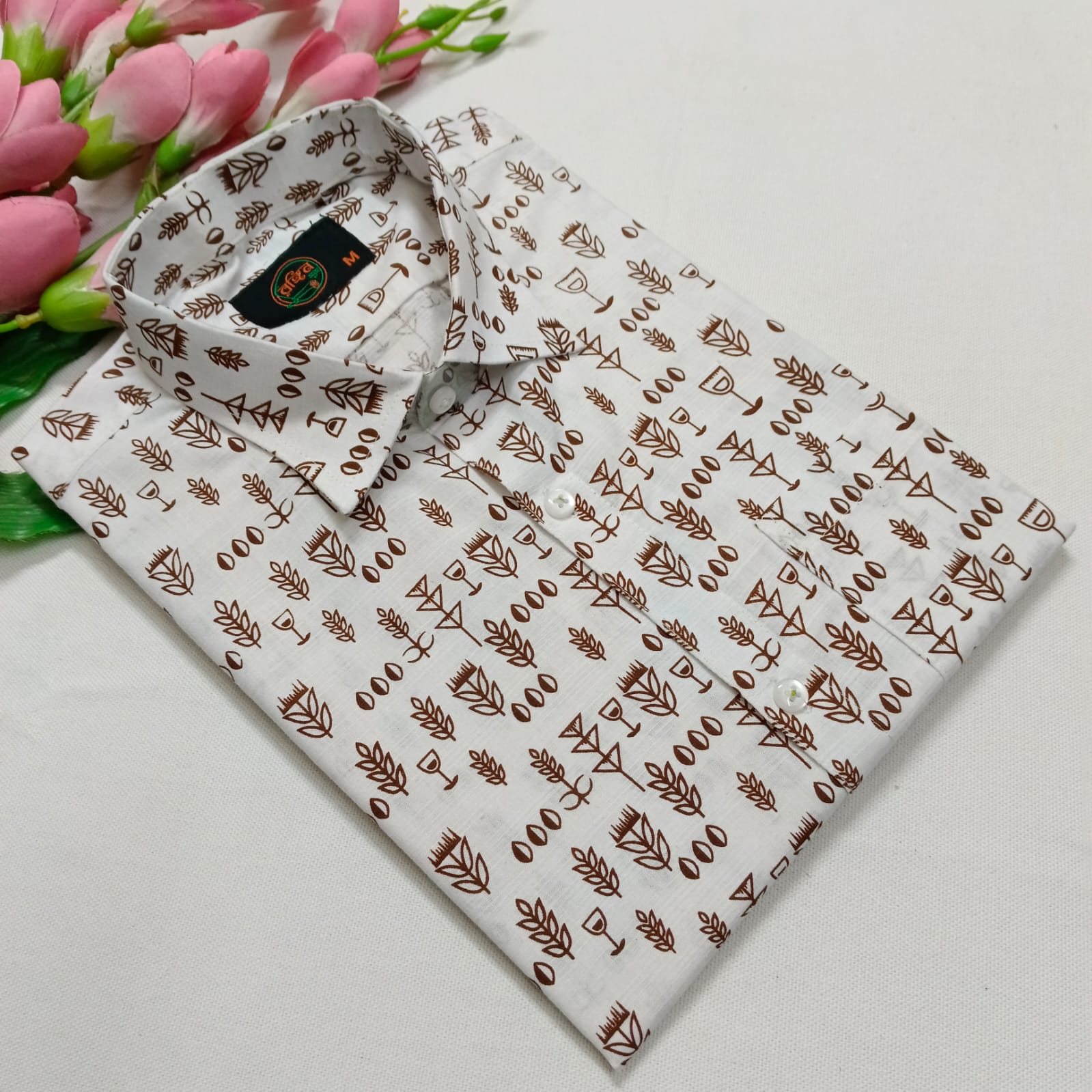 🌈 Exclusive Aarong Slub Cotton Shirt 🤍