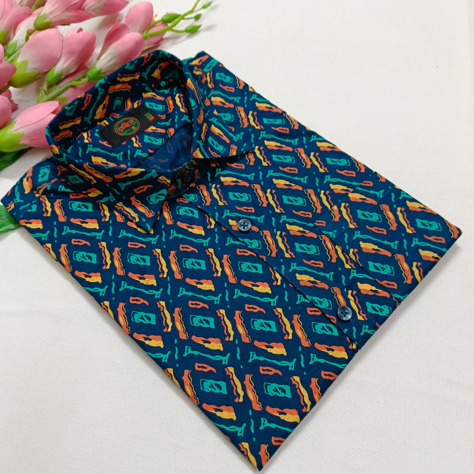 🌈 Exclusive Aarong Slub Cotton Shirt 🤍