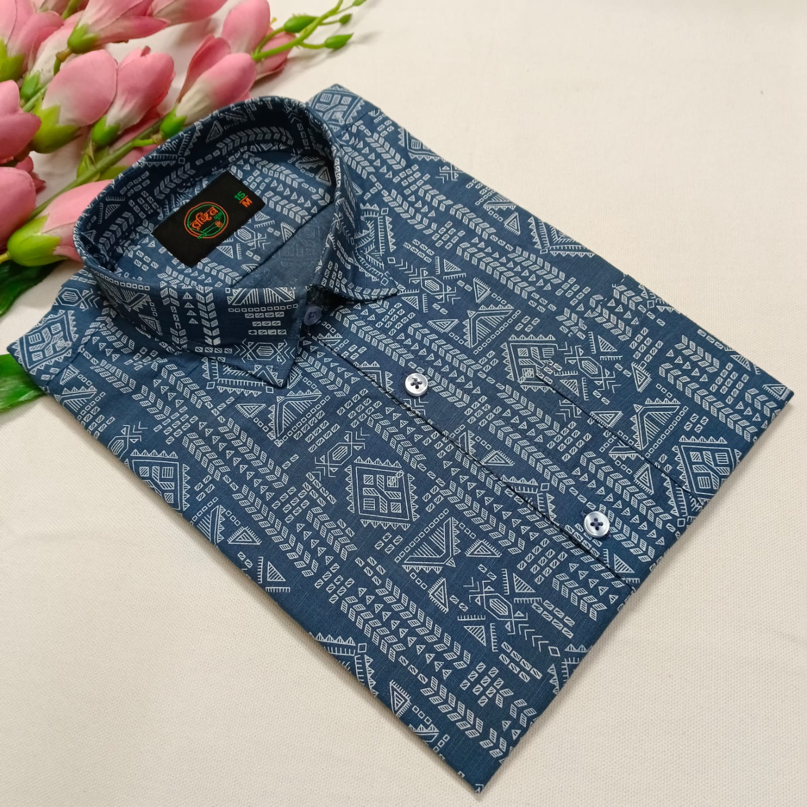 🌈 Exclusive Aarong Slub Cotton Shirt 🤍