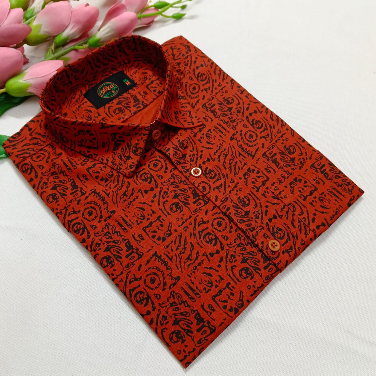 🌈 Exclusive Aarong Slub Cotton Shirt 🤍