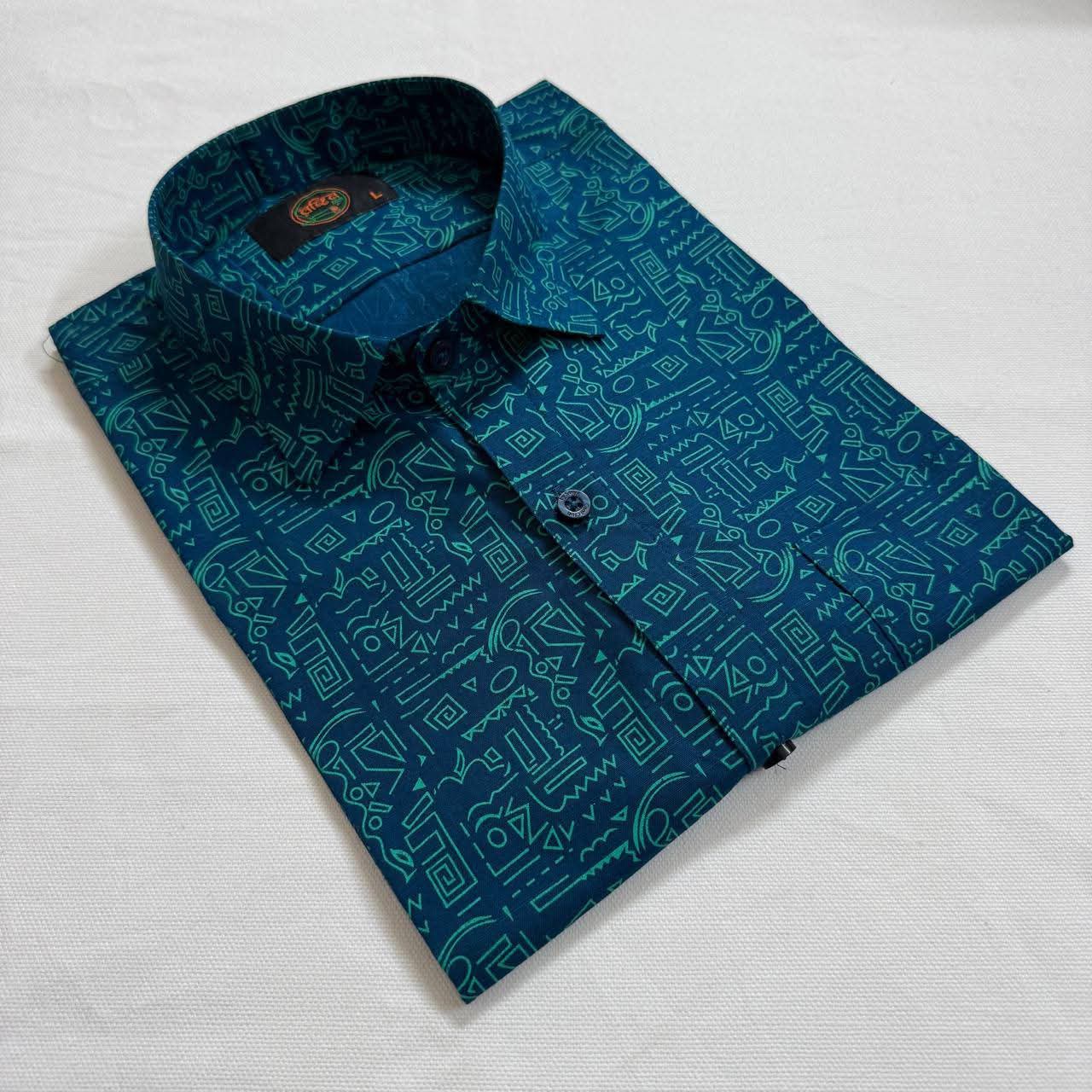 🌈 Exclusive Aarong Slub Cotton Shirt 🤍