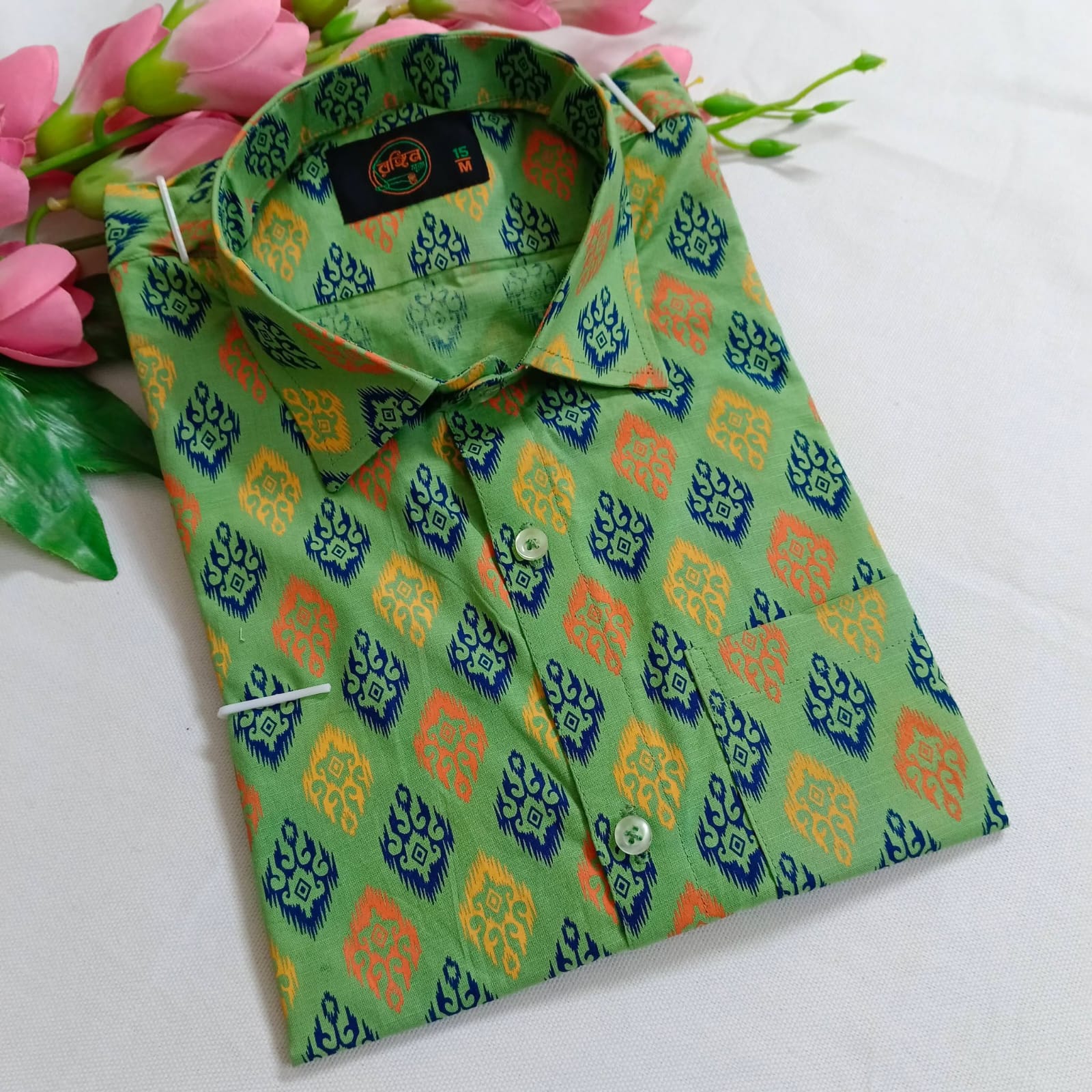 🌈 Exclusive Aarong Slub Cotton Shirt 🤍