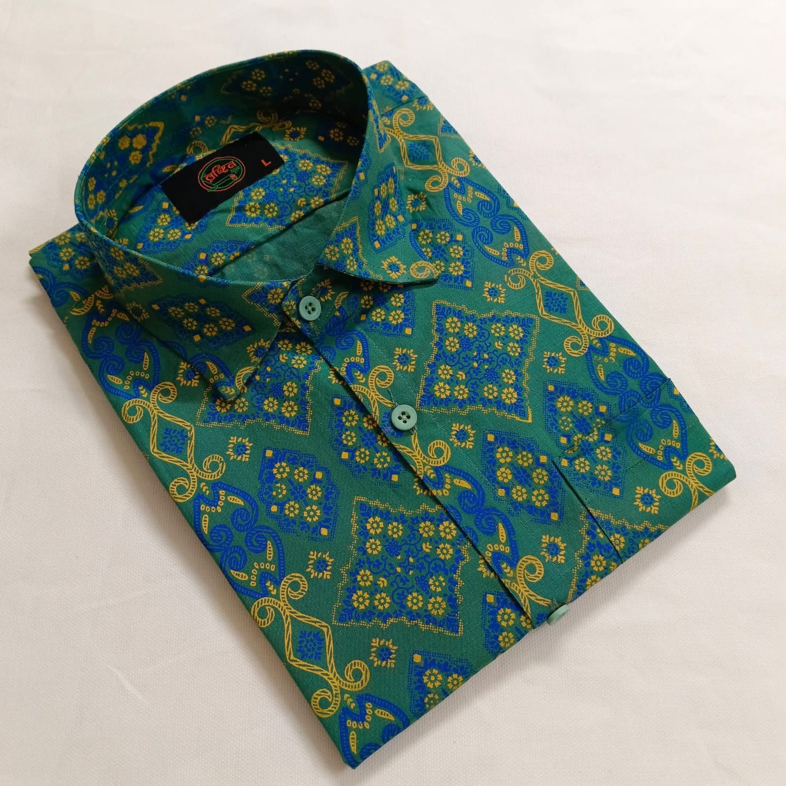 🌈 Exclusive Aarong Slub Cotton Shirt 🤍