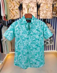 Pure Cotton Half Sleeve Print Shirt
