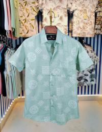 Pure Cotton Half Sleeve Print Shirt