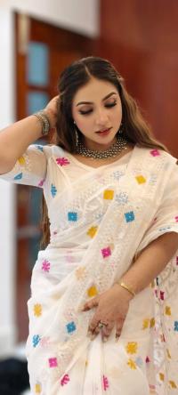 ✨ জামদানী মোটিফ হাফ সিল্ক শাড়ি - ঐতিহ্য আর আধুনিকতার শ্রেষ্ঠ ফিউশন ✨