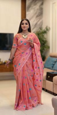 ✨ জামদানী মোটিফ হাফ সিল্ক শাড়ি - ঐতিহ্য আর আধুনিকতার শ্রেষ্ঠ ফিউশন ✨