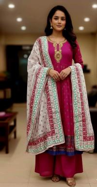 ✨ Elegant Readymade Linen Three Piece – Premium Collection ✨