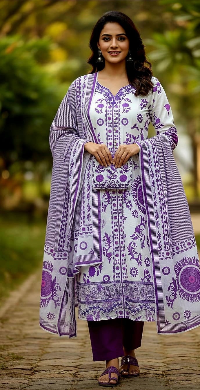 ডিজিটাল প্রিন্ট থ্রি-পিস