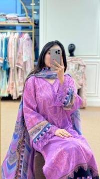 Digital Print Three Piece (Premium Fabric)