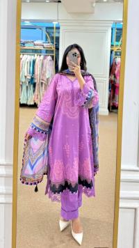 Digital Print Three Piece (Premium Fabric)