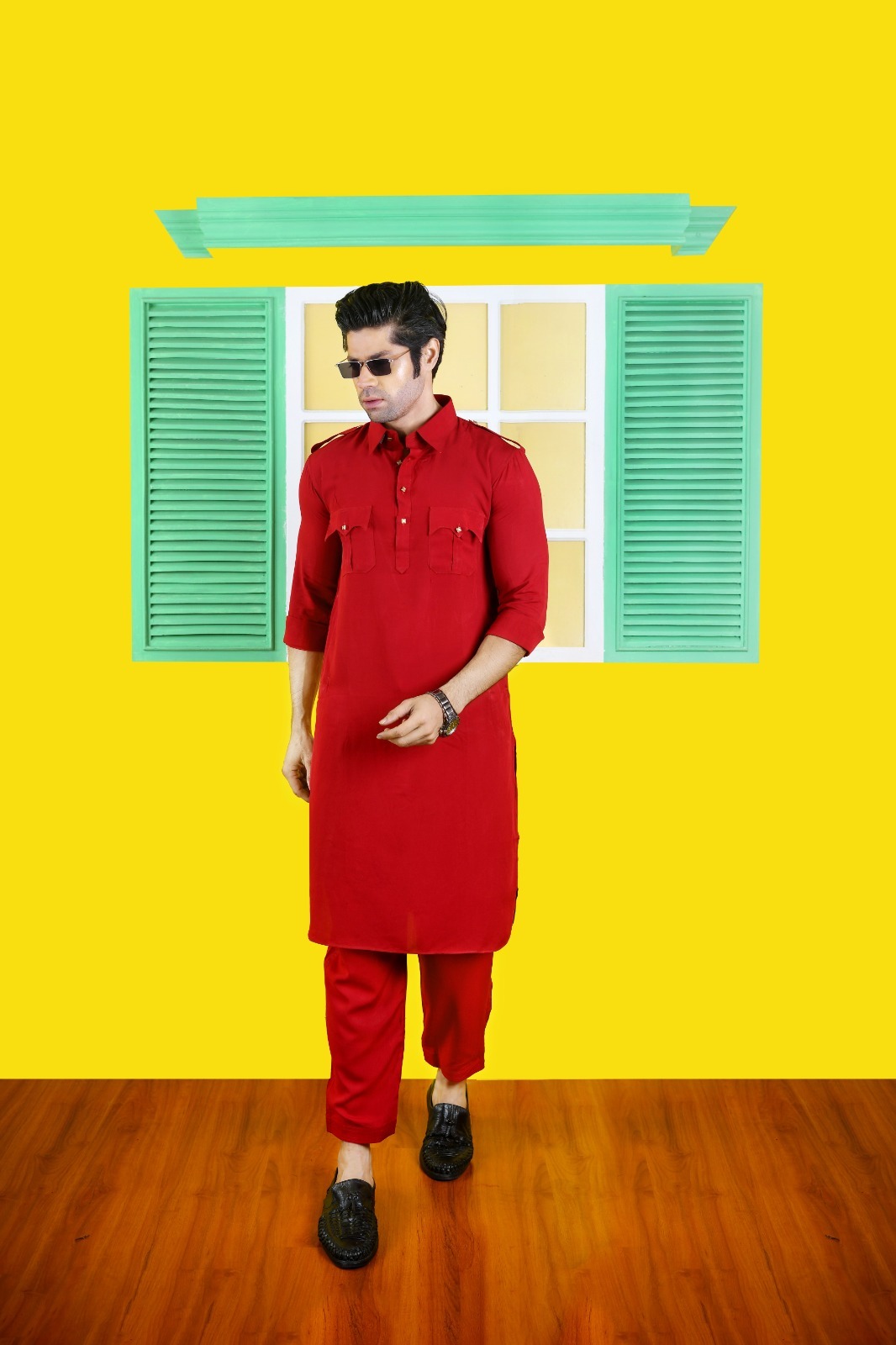 China Linen Kabli Set (Kabli + Pajama)