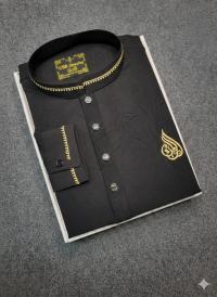 প্রিমিয়াম চায়না ভাঙচুর পাঞ্জাবি (লোগো ডিজাইন)