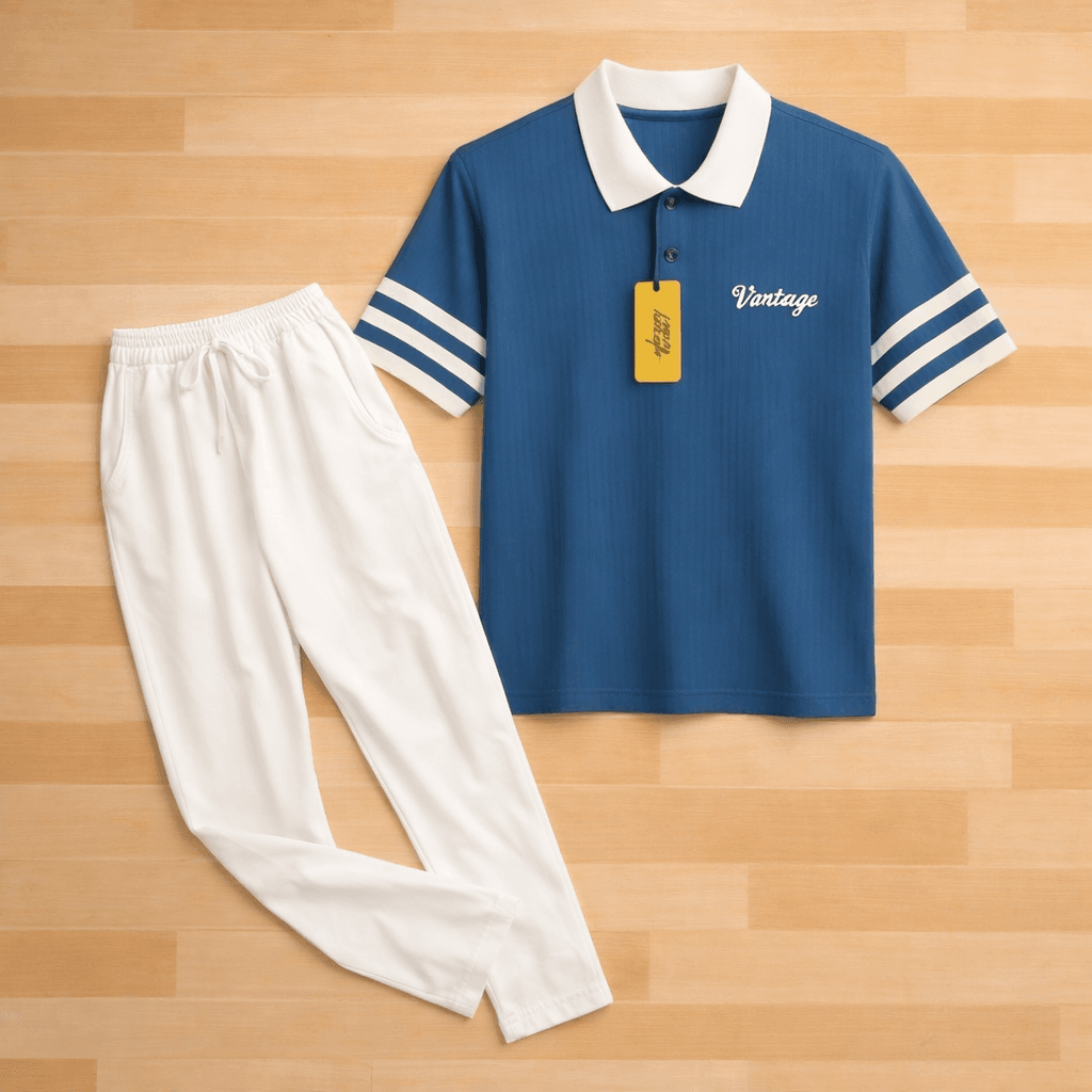 Men's Polo T-shirt & Towser Combo Set