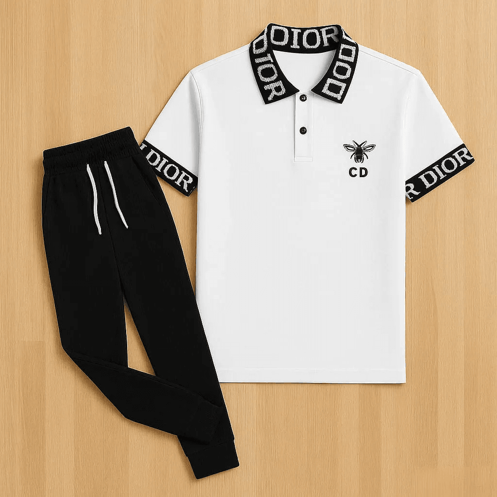 Men's Polo T-shirt & Towser Combo Set