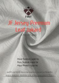 Premium Leaf Jakard Fabric Jersey