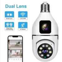 V380 PTZ WIFI IP Camera Dual Lens Bulb IP Night Vision Cc Camera