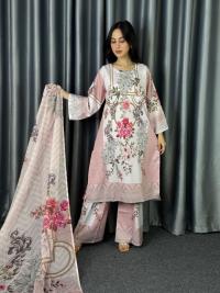 Digital Print Three Piece  Fabrics: Dubai Silk Design: Digital Print Dress Long: 42 Body Size: 38, 42, 46