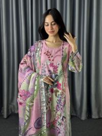 Digital Print Three Piece  Fabrics: Dubai Silk Design: Digital Print Dress Long: 42 Body Size: 38, 42, 46